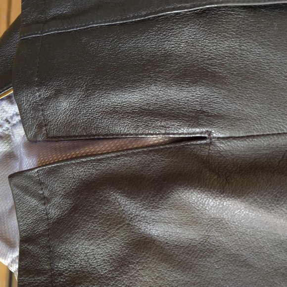 Leather Men Coat - Picture 6 of 7